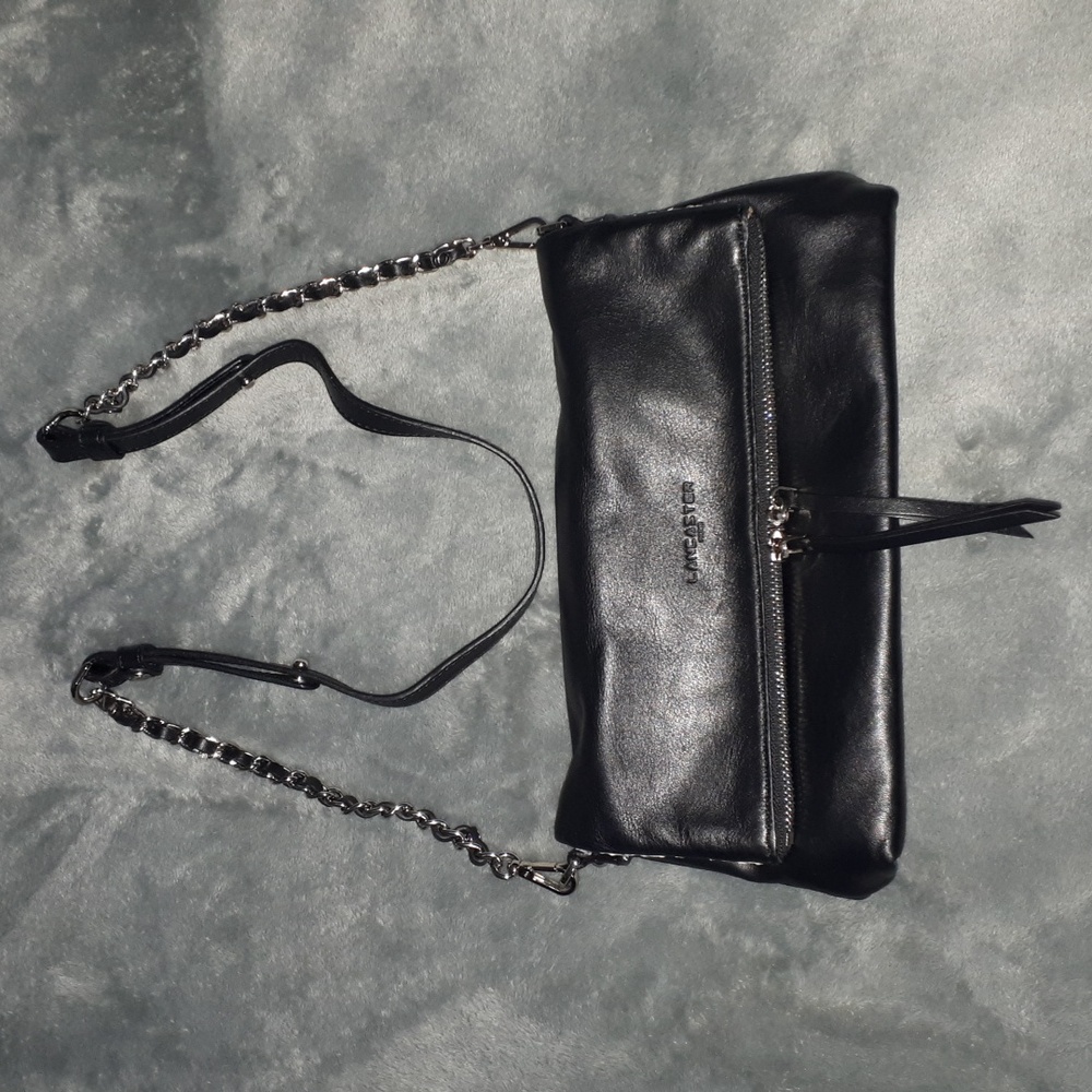 Lancaster Paris~Genuine Leather Foldover Purse